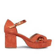 ESSKA Caro Suede Sandals in Rust