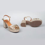 ESSKA Casey Sandals in Platinum Metallic