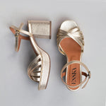 ESSKA Casey Sandals in Platinum Metallic