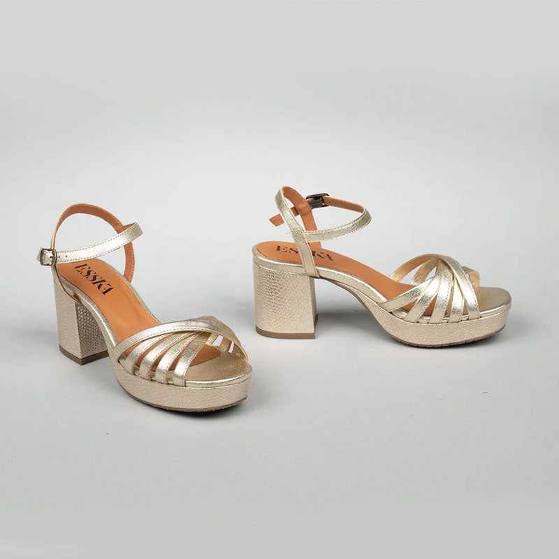 ESSKA Casey Sandals in Platinum Metallic
