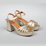 ESSKA Casey Sandals in Platinum Metallic