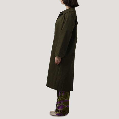 ORFEO Cash Trench Coat in Khaki