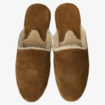 LOAKE Cavalry Suede Slippers in Tan