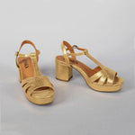 ESSKA Charlie Heels in Gold Metallic