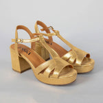 ESSKA Charlie Heels in Gold Metallic