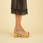 ESSKA Charlie Heels in Gold Neptune