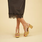 ESSKA Charlie Heels in Gold Neptune