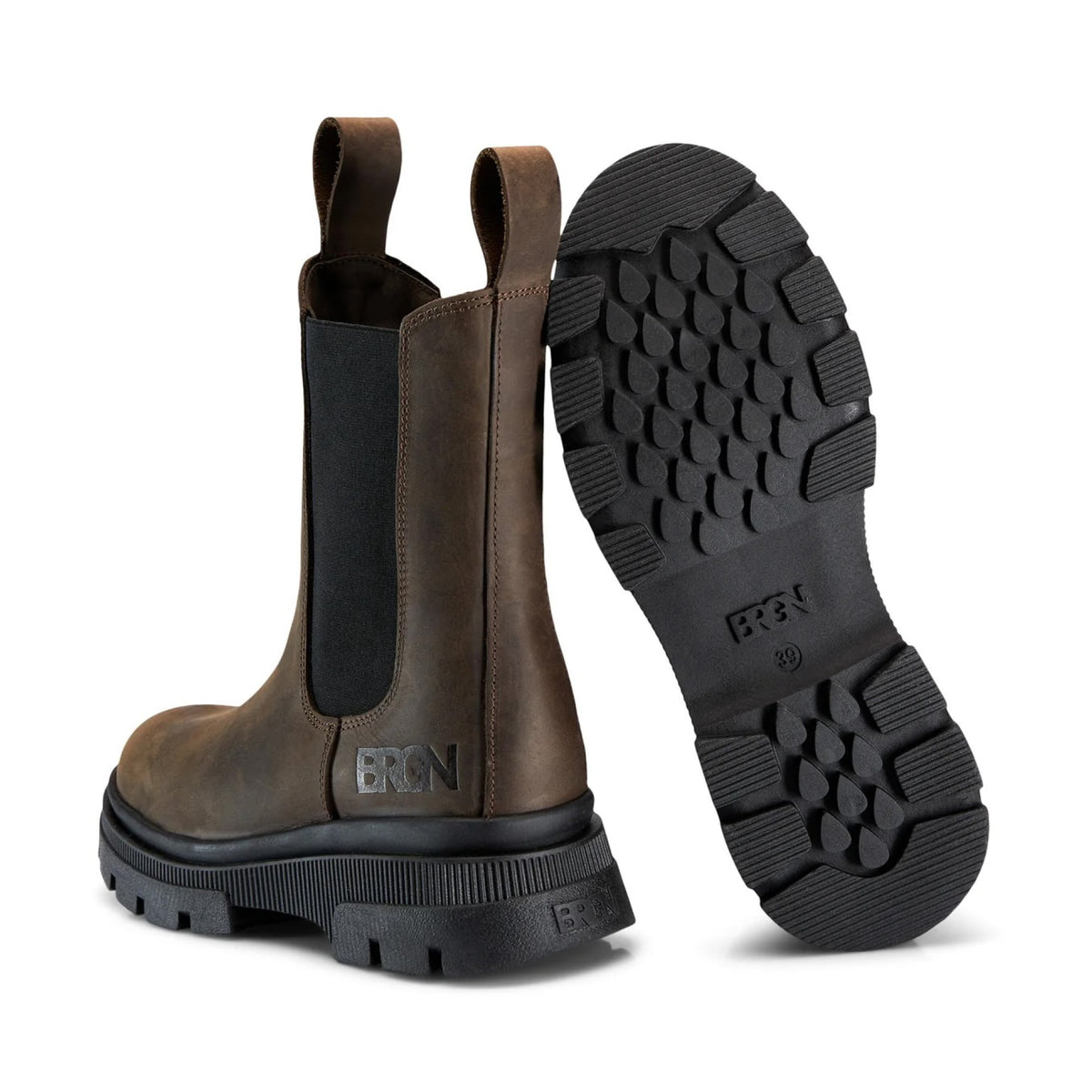 BRGN Chelsea Boot in Brown