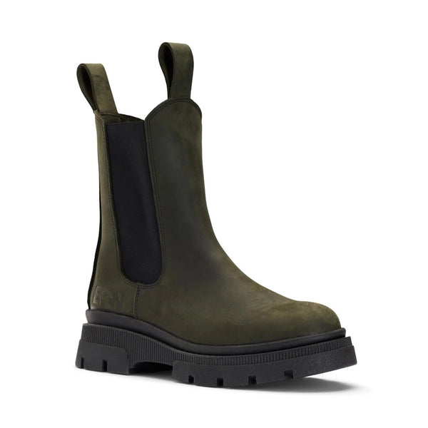 BRGN Chelsea Boot in Rosin Dark Green