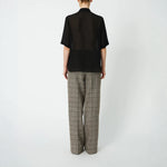 STELLA NOVA Chiffon Shirt with Tie Band in Black