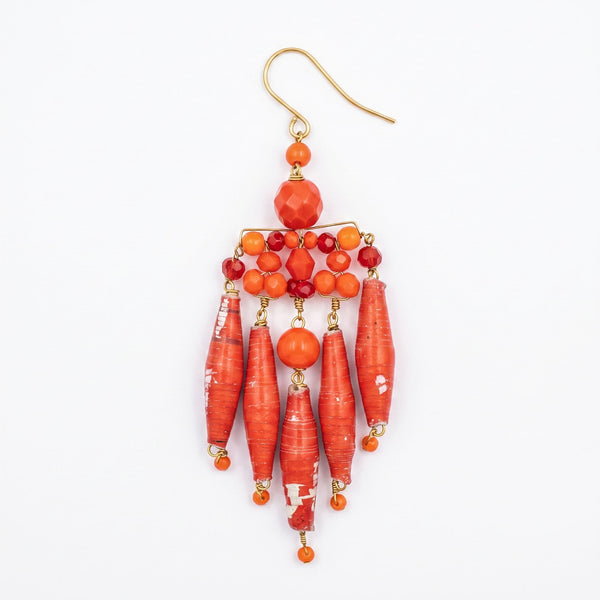 PHILIPPA KUNISCH Chime Earrings in Red