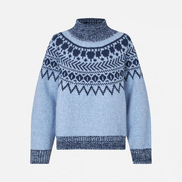 BAUM UND PFERDGARTEN Ciana Jumper in Blue Fair Isle