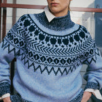 BAUM UND PFERDGARTEN Ciana Jumper in Blue Fair Isle