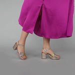 Cleo Sandals in Metallic Pastel