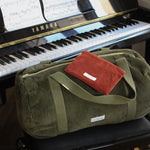LES PENSIONNAIRES Corduroy Small Pouch in Rust Red