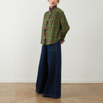 ORFEO Montan Check Blouse in Green