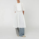 STELLA NOVA Cotton Lace Dress in White