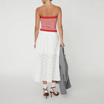 STELLA NOVA Cotton Lace Skirt in White