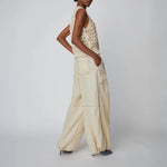 STELLA NOVA Cotton Stich Vest in Creme