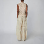 STELLA NOVA Cotton Stich Vest in Creme