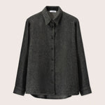 ROSSO35 Cozy Flannel Shacket in Dark Grey