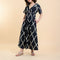 HANDPRINT DREAM APPAREL Crawford Dress in Odyssey Black