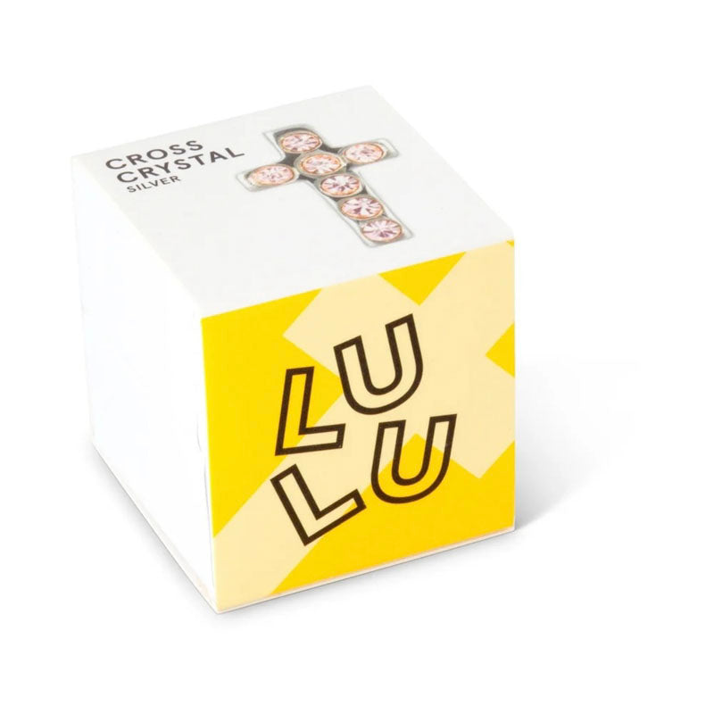 LULU COPENHAGEN Cross Crystal Earring in Silver