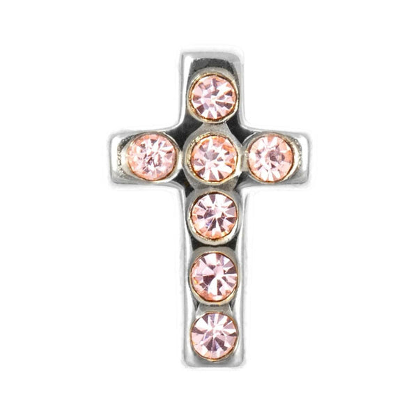 LULU COPENHAGEN Cross Crystal Earring in Silver