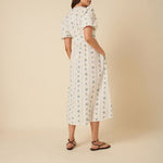 NOBODYS CHILD Scottie Midi Dress in White