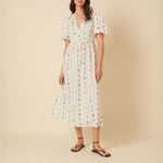 NOBODYS CHILD Scottie Midi Dress in White