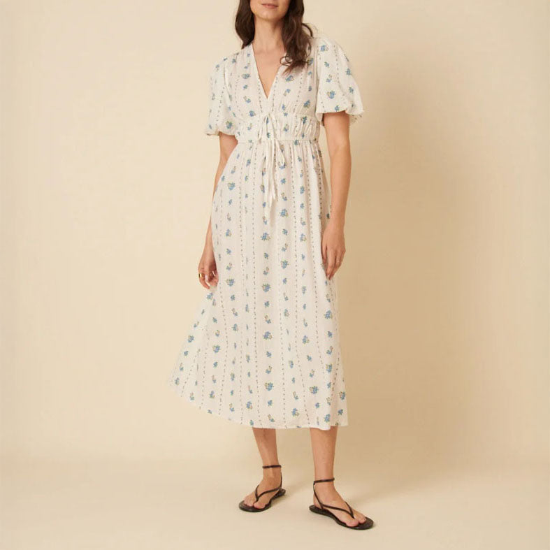 NOBODYS CHILD Scottie Midi Dress in White