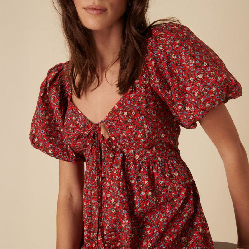NOBODYS CHILD Joanna Mini Dress in Red