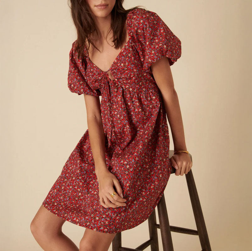 NOBODYS CHILD Joanna Mini Dress in Red