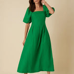 NOBODYS CHILD Demi Midi Dress in Green
