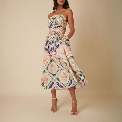 NOBODYS CHILD Felicity Midi Dress in Multi