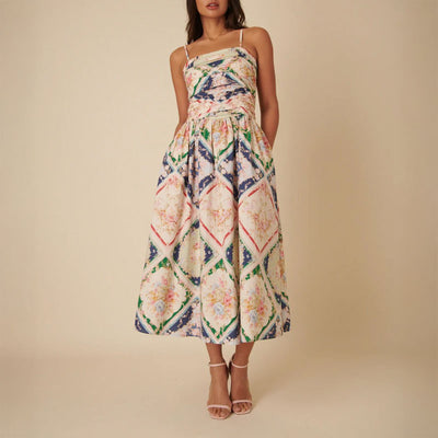 NOBODYS CHILD Felicity Midi Dress in Multi