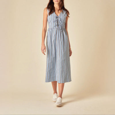 NOBODYS CHILD Posey Midi Dress  in Blue