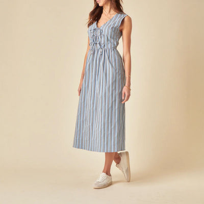 NOBODYS CHILD Posey Midi Dress  in Blue
