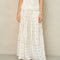 M.A.B.E Dacy EMB Maxi Skirt in Mustard