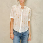 M.A.B.E Dacy EMB Top in Mustard