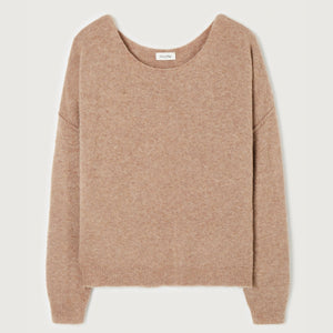 Damsville Boat Neck Knit in Bear Cub Chine