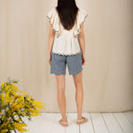 BONTE Darcy Top in Ecru/Multi