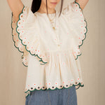 BONTE Darcy Top in Ecru/Multi