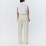 DAY BIRGER ET MIKKELSEN Pedro Heavy Jersey Sleeveless Top in Bright White