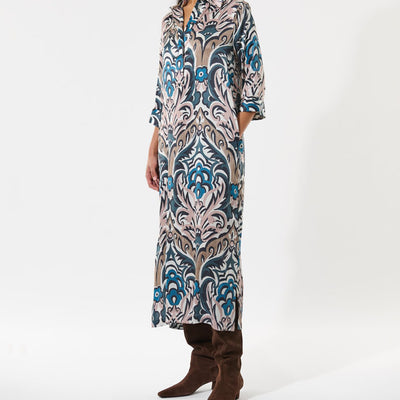 DEA KUDIBAL Herminedea Shirt Dress in Artistic Blush