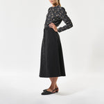 DEA KUDIBAL VistiDEA EV Blouse with Gathering Detail in Takashi/Navy