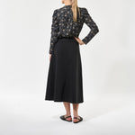 DEA KUDIBAL VistiDEA EV Blouse with Gathering Detail in Takashi/Navy