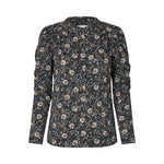 DEA KUDIBAL VistiDEA EV Blouse with Gathering Detail in Takashi/Navy