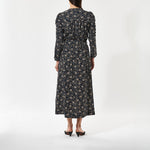 DEA KUDIBAL YannaDEA EV Dress with Gathering Details in Takashi/Navy
