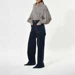 DEA KUDIBAL NicolaDEA Shirt with Sleeve Detail in Classic Stripe